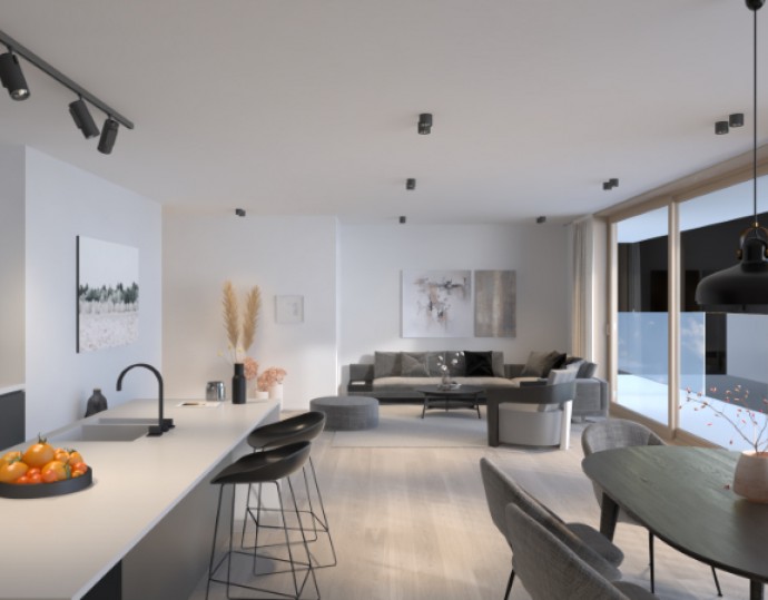 Sehr geräumige neu gebaute Wohnung mit 3 Schlafzimmern im Zentrum von Koksijde-Bad